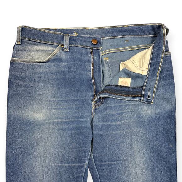 GWG Great Western Garment Co. VINTAGE '70s-'80s Straight Leg Denim Jeans W36 L32 - Picture 4 of 9